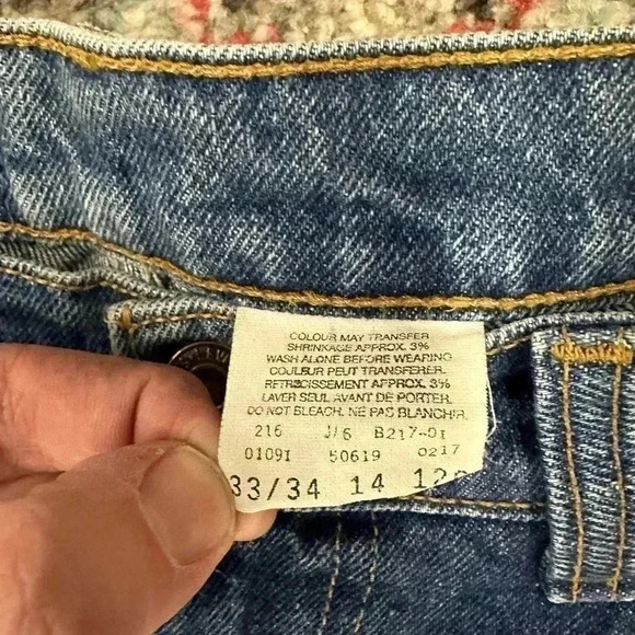 Vintage Levi’s 619 Orange  Tab Jeans Size 32 - Picture 3 of 7